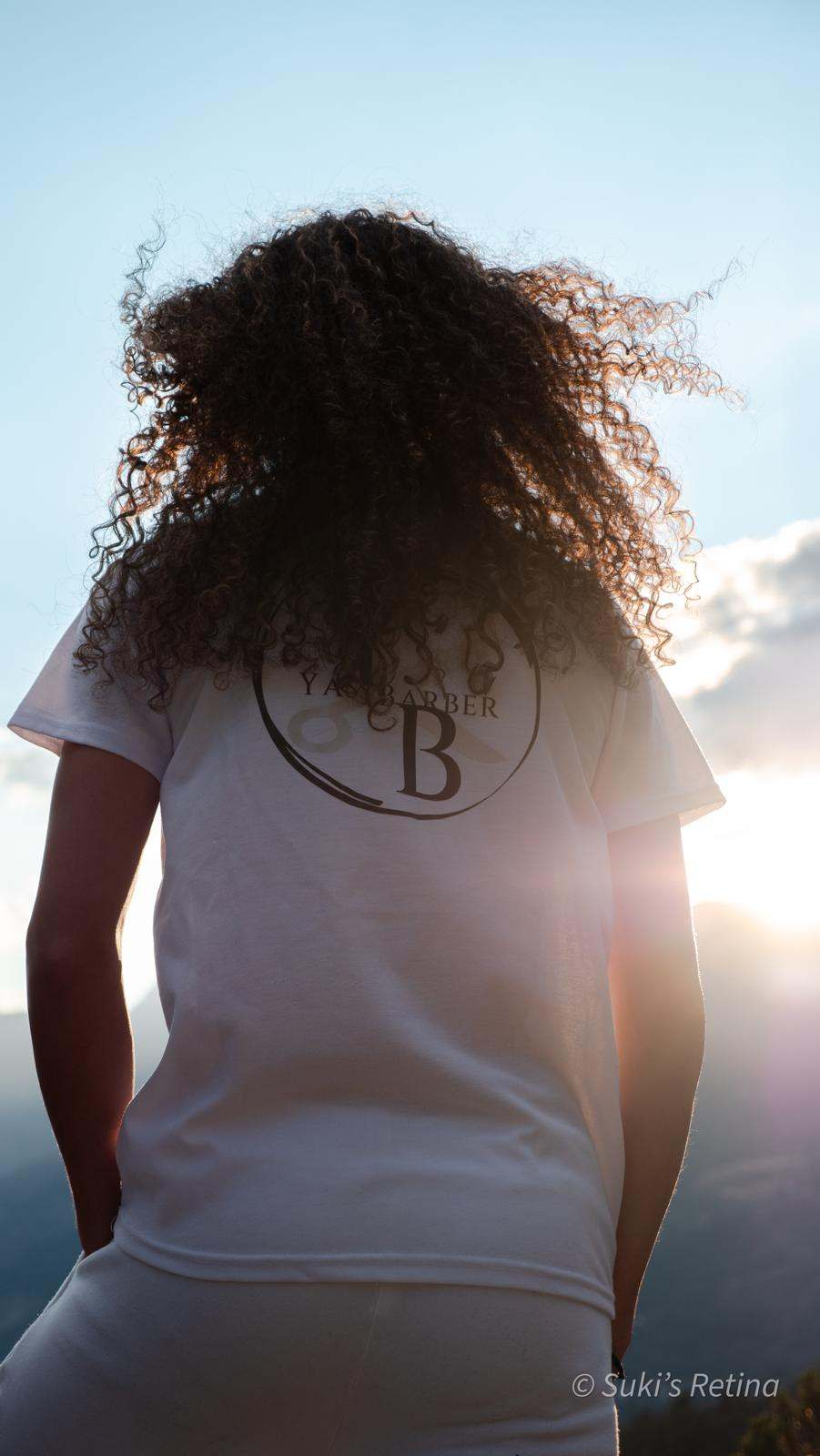 T-shirt Yass.Barber au coucher de soleil sur les montagnes de Briançon